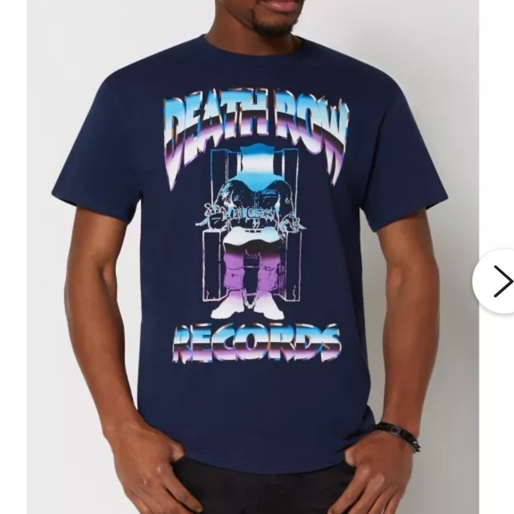 Death Row Records chrome - look T Shirt size small